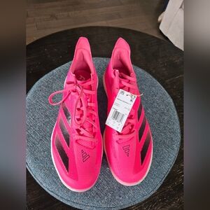 Adidas Mens Adizero Electric + T Pink Baseball Shoe